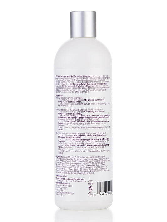 Design Essentials - STS Express Cleansing Sulfate-Free Shampoo Step 1 - Pro 16oz